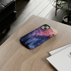 Forest Mountain Pastel Dream - Protective Phone Case