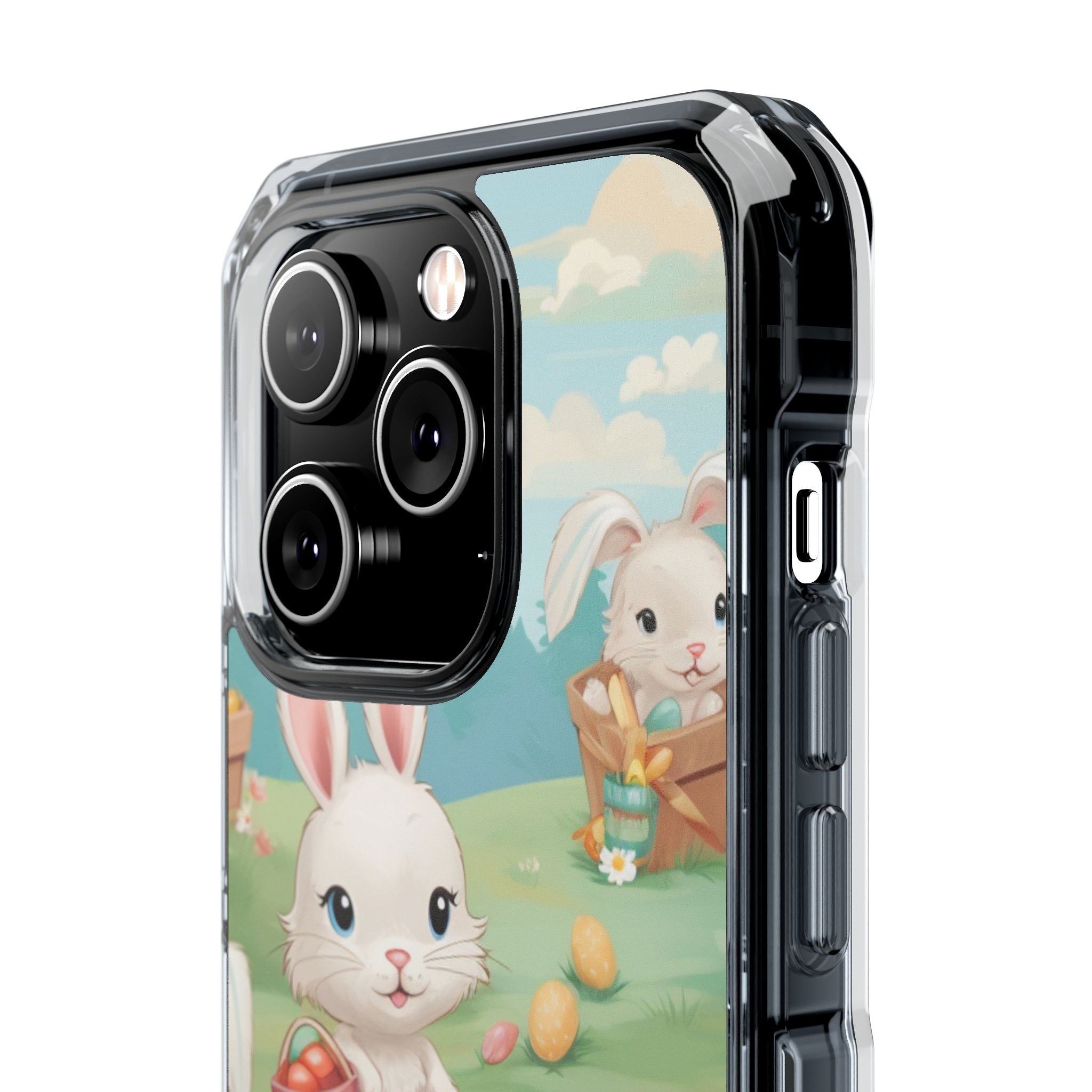 Bunnies Hunt Eggs iPhone Case - Impact