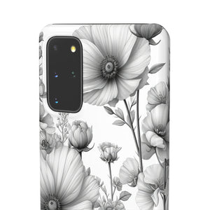 Monochrome Flora | Slim Phone Case for Samsung