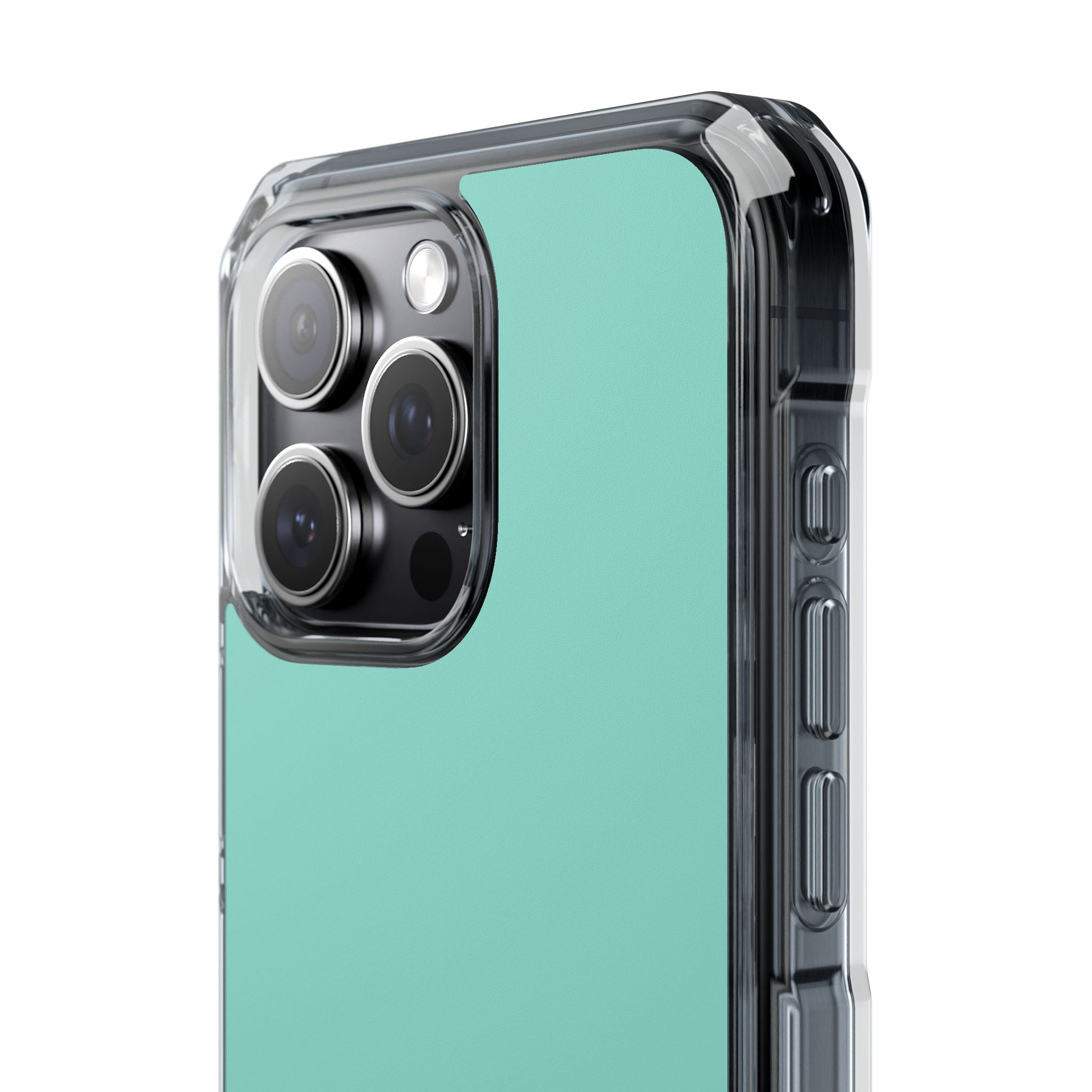 Middle Blue Green - Clear Impact Case for iPhone