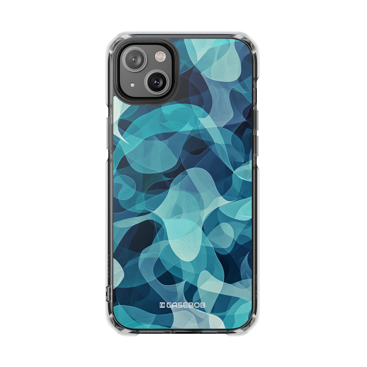 Cool Tones Showcase | Handyhülle für iPhone (Clear Impact Case – magnetisch)