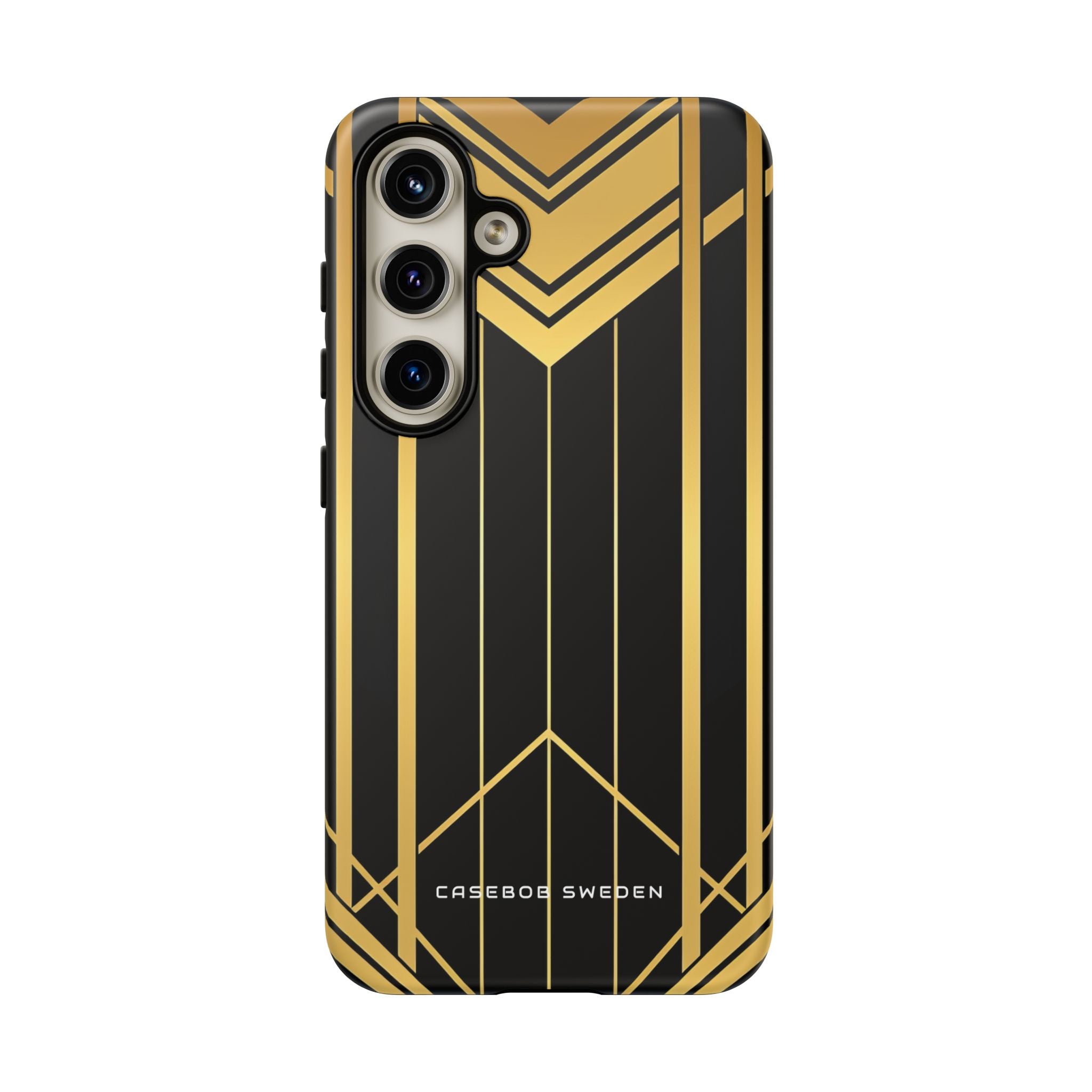 "Golden Art Deco Symmetry in Geometric Elegance" Samsung S24 - Tough Phone Case