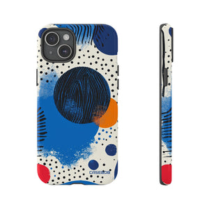 Blue Tranquil Geometry - Protective Phone Case