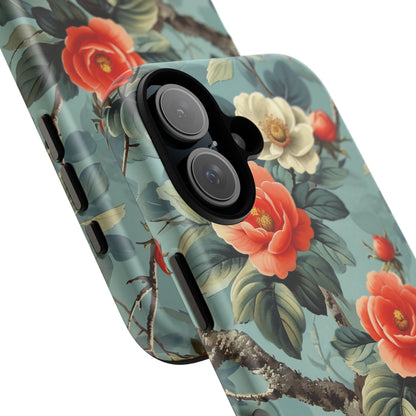 Vintage Floral Romance iPhone 16 - Tough Phone Case