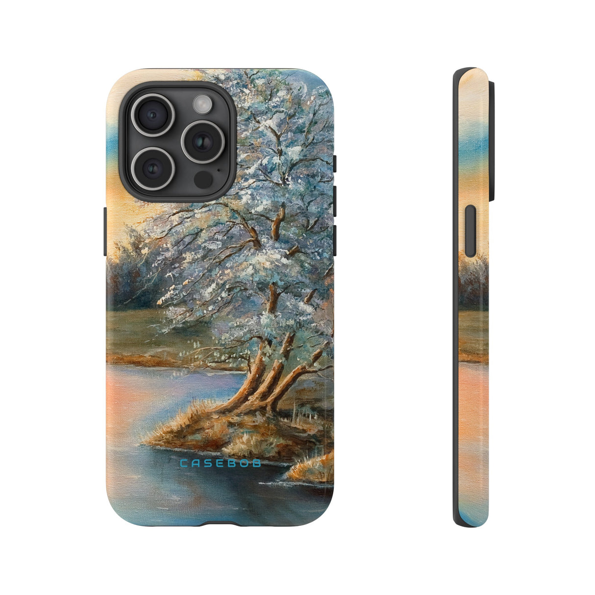 Winterday lake - Protective Phone Case