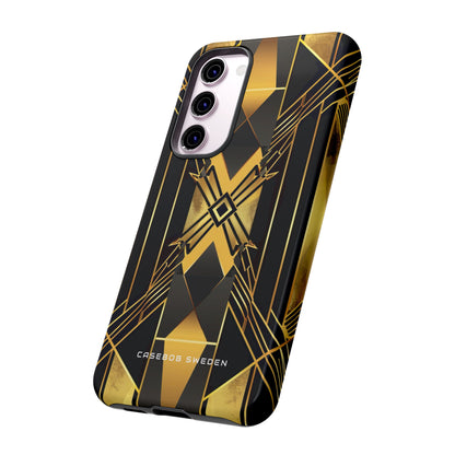 Golden Geometric Elegance Samsung S23 - Tough Phone Case