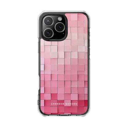 Gradient Pink Mosaic iPhone 16 - Clear Impact Phone Case