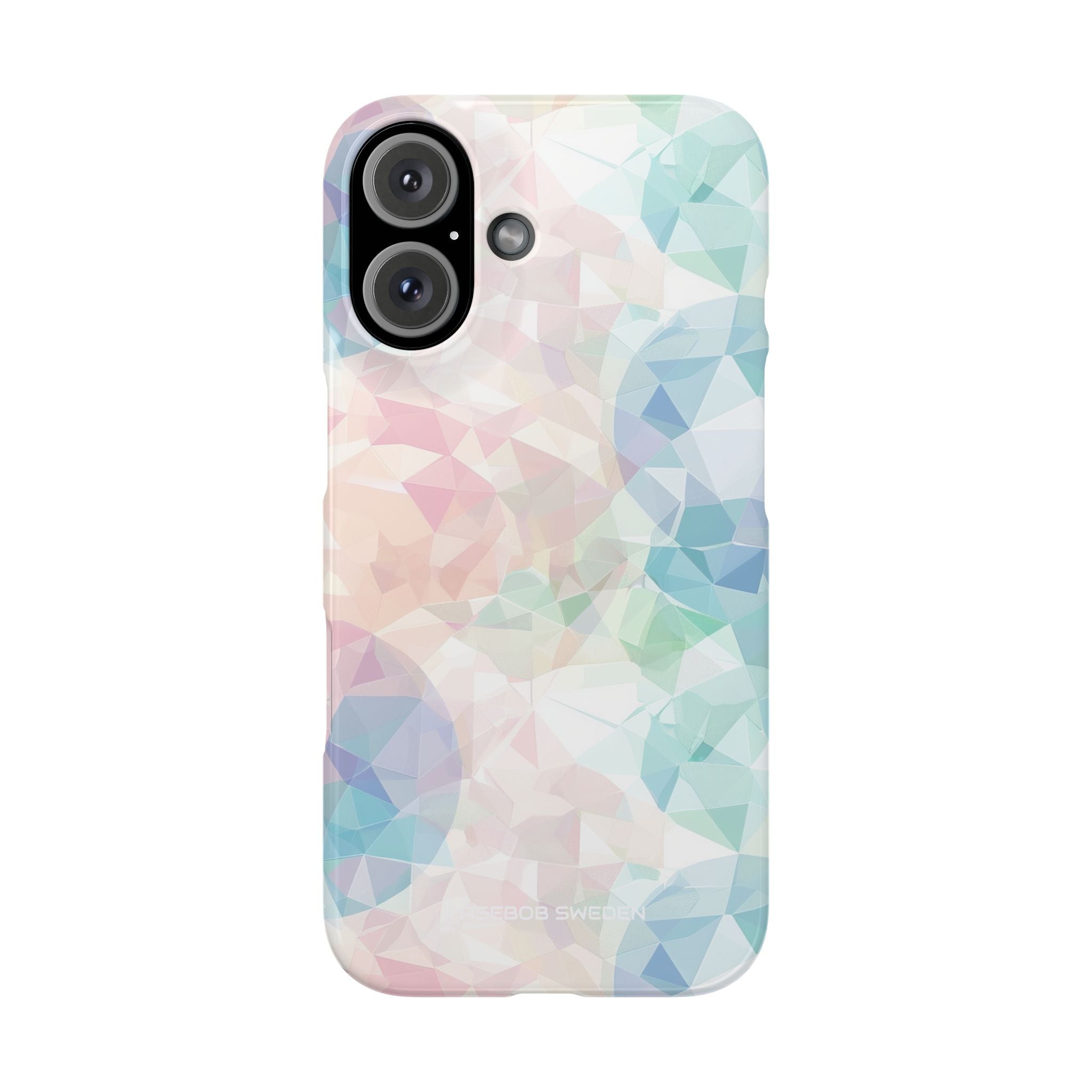 Pastel Geometry Background - Slim iPhone 16 Phone Case