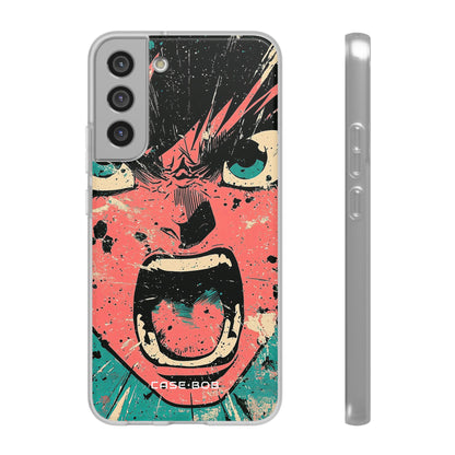 Screaming Face Pink Samsung S22 Plus Case - Soft