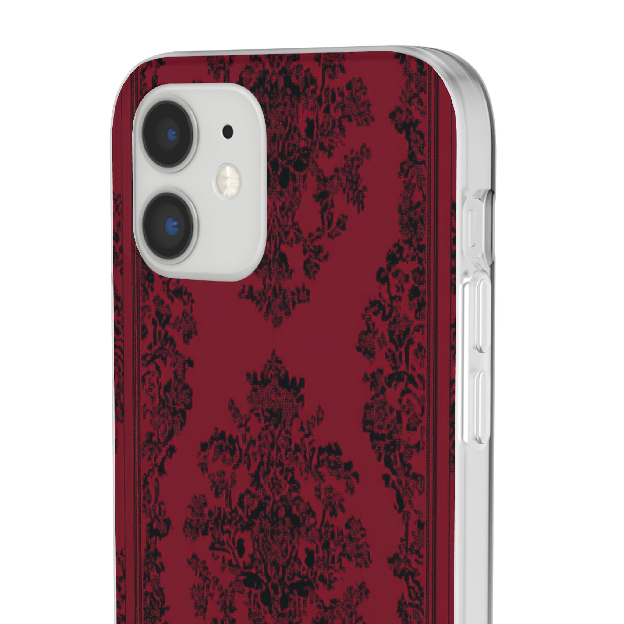 Gothic Crimson Elegance iPhone 12 - Flexi Phone Case