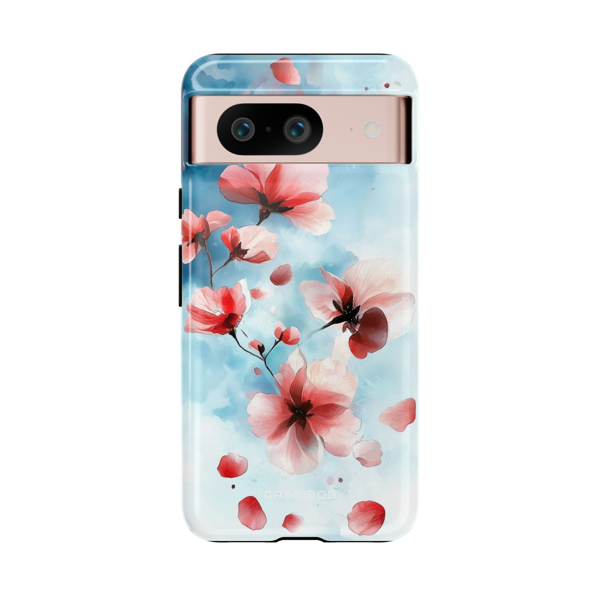 Pink Blossom Drift Google Pixel 8 Case - Tough