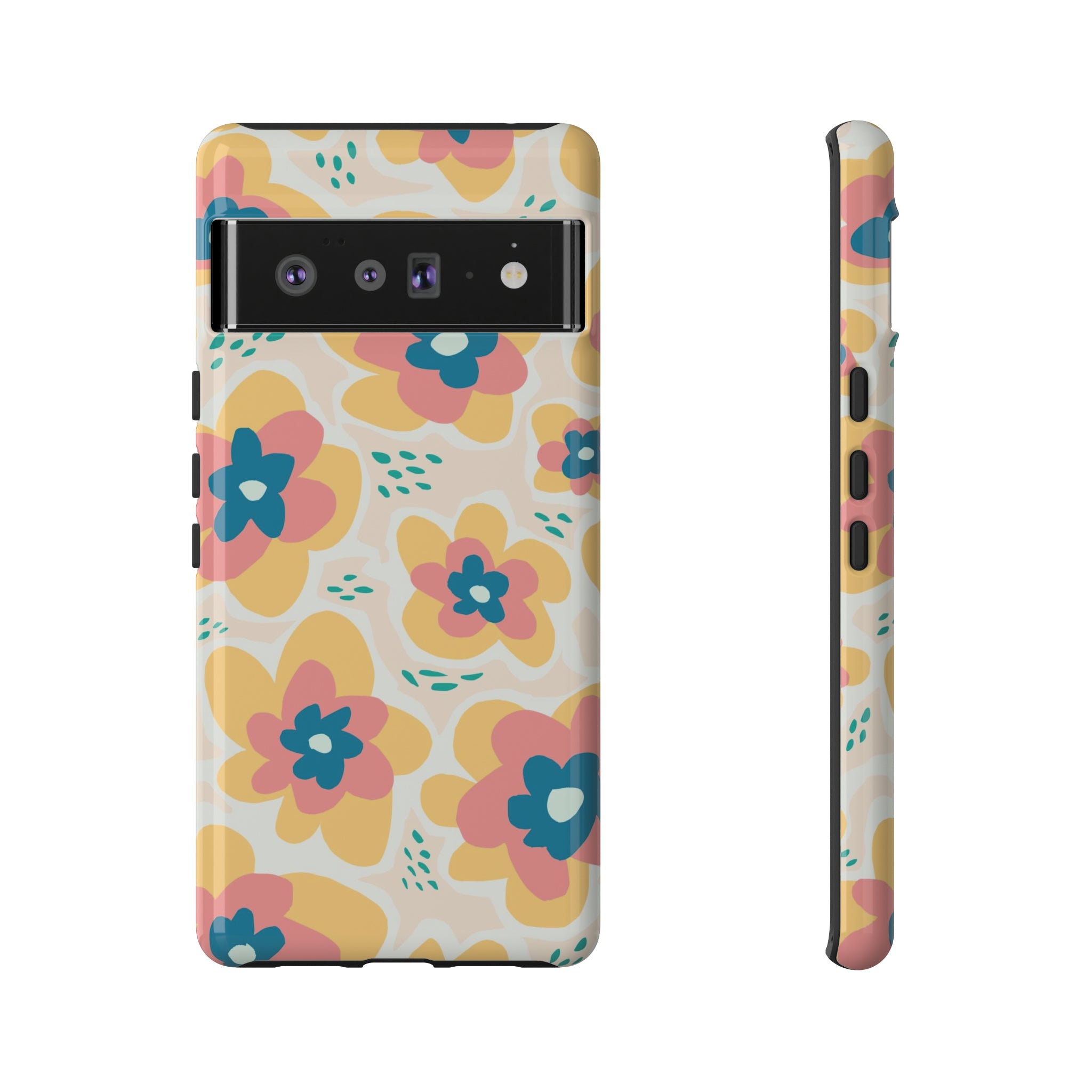 Yellow Happy Flower - Protective Phone Case