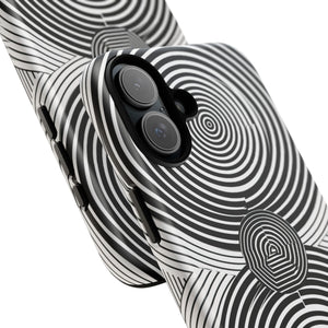 Dynamic Depth: Black and White Op-Art - for iPhone 16