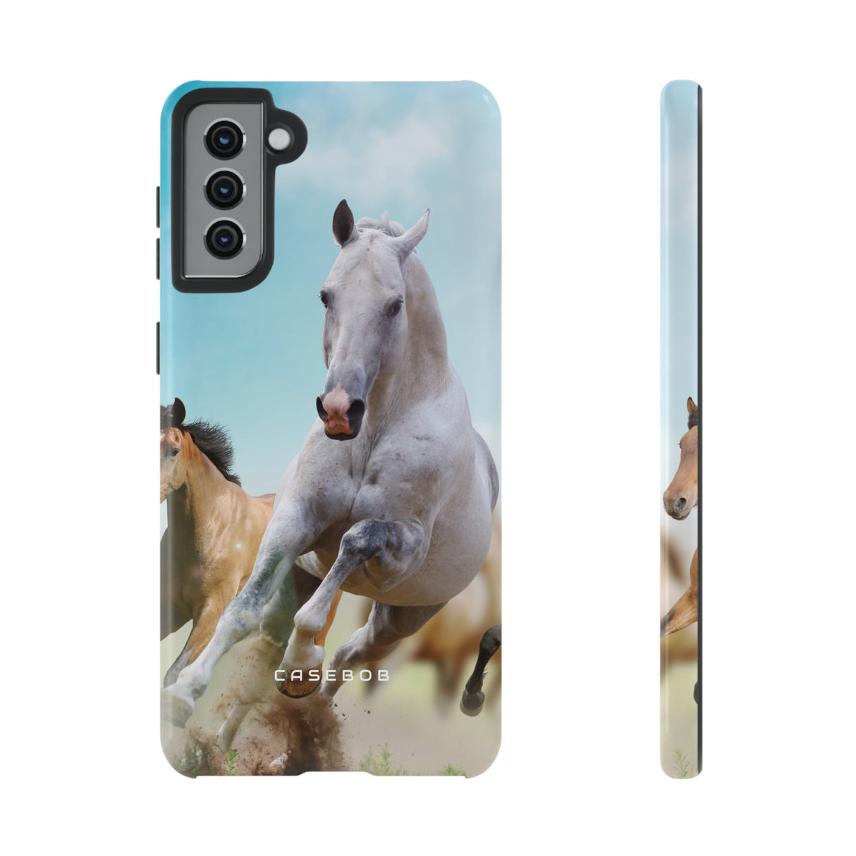 Blue Sky Horses - Protective Phone Case