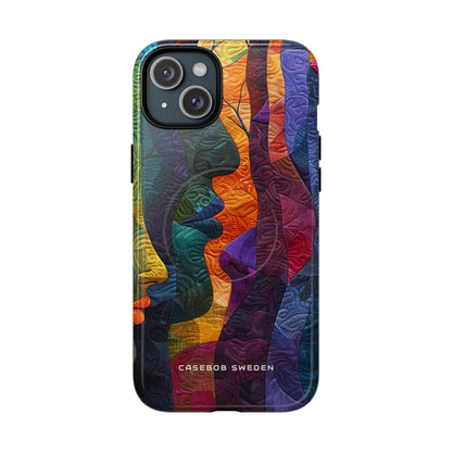 Harmonized Faces and Nature Fusion iPhone 15 | Tough+ Phone Case