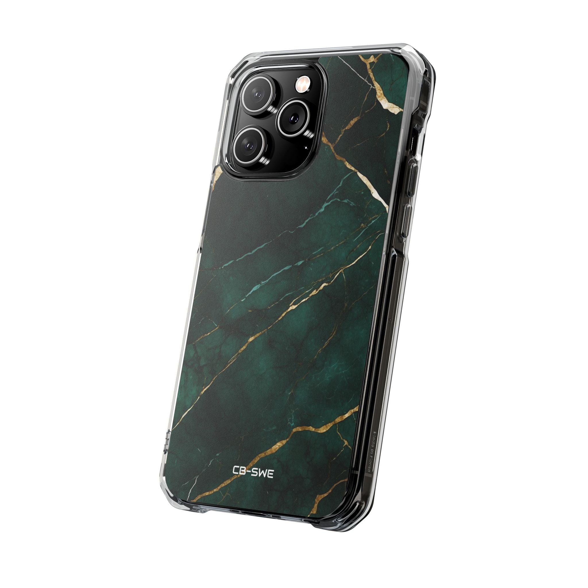 Emerald Veins Flow iPhone Case - Impact