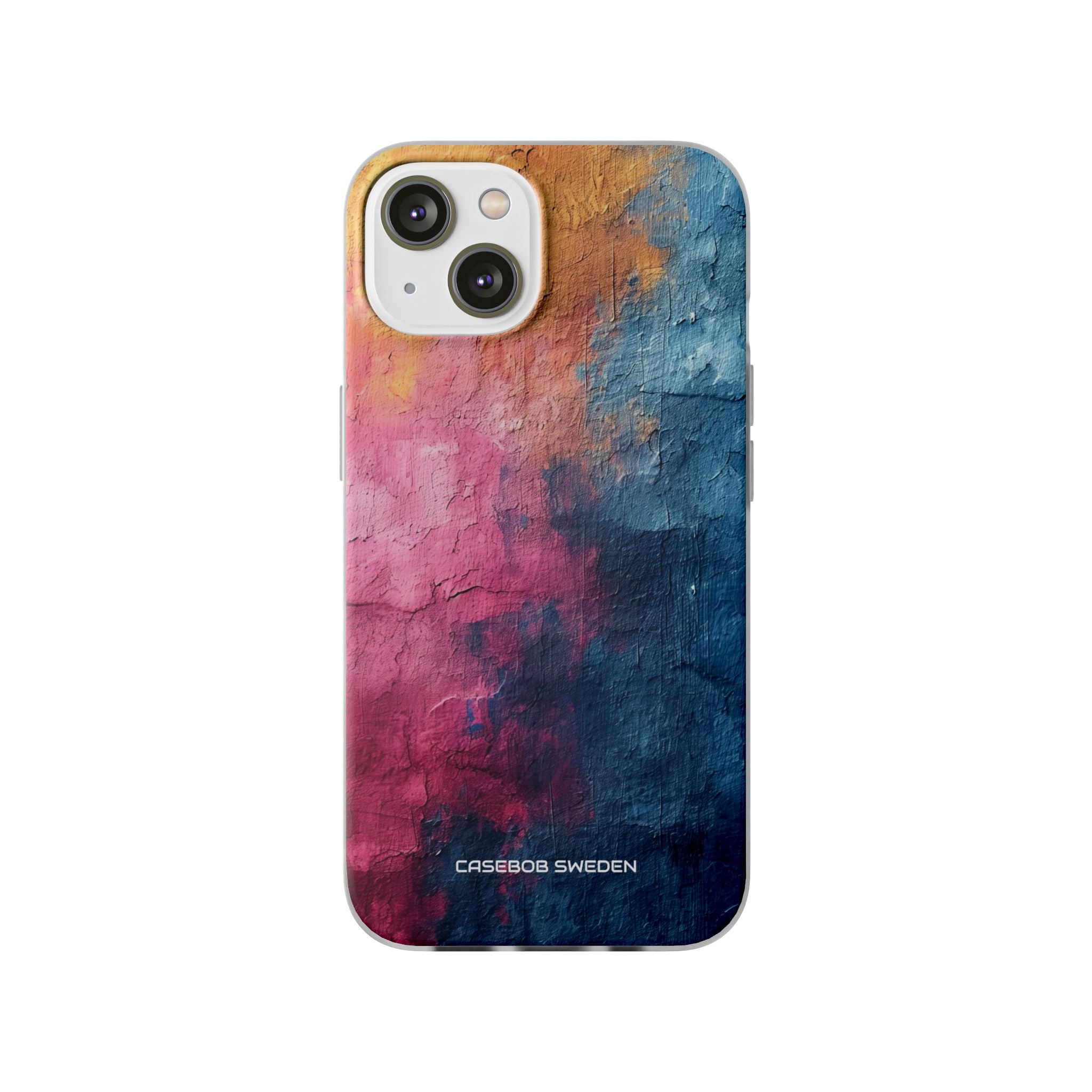 Blue Pink Abstract - Flexi iPhone 14 Phone Case