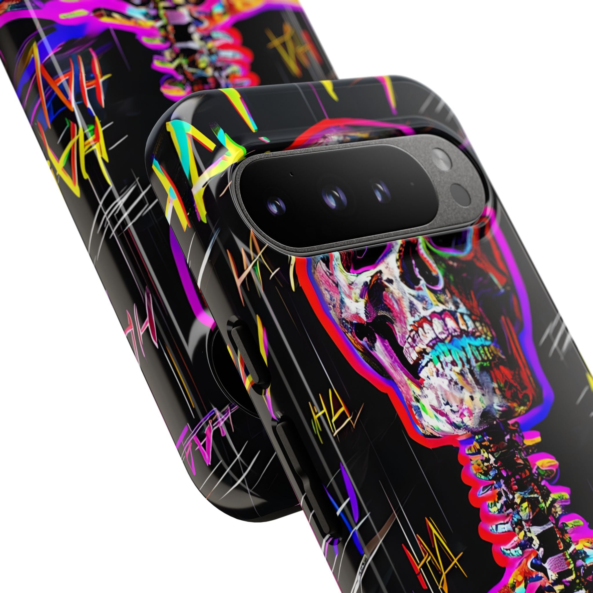 Neon Skeleton Chaos - Google Pixel Case