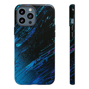 Cyber Stream: Digital Gradient - Protective Phone Case