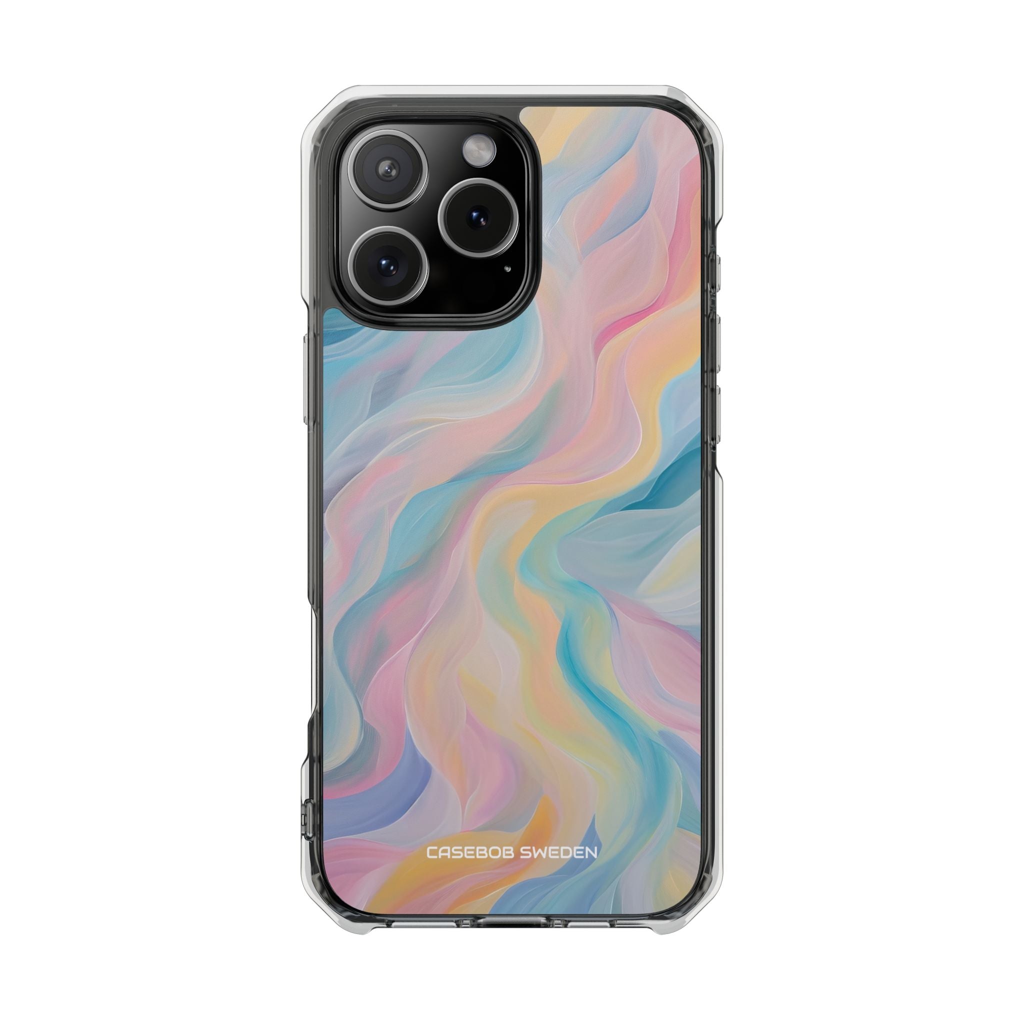 Dreamy Pastel Swirls - Clear Impact iPhone 16 Phone Case