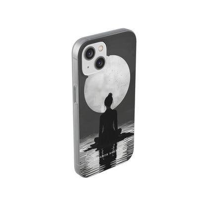 Zen Serenity Moon Reflection iPhone 14 - Flexi Phone Case