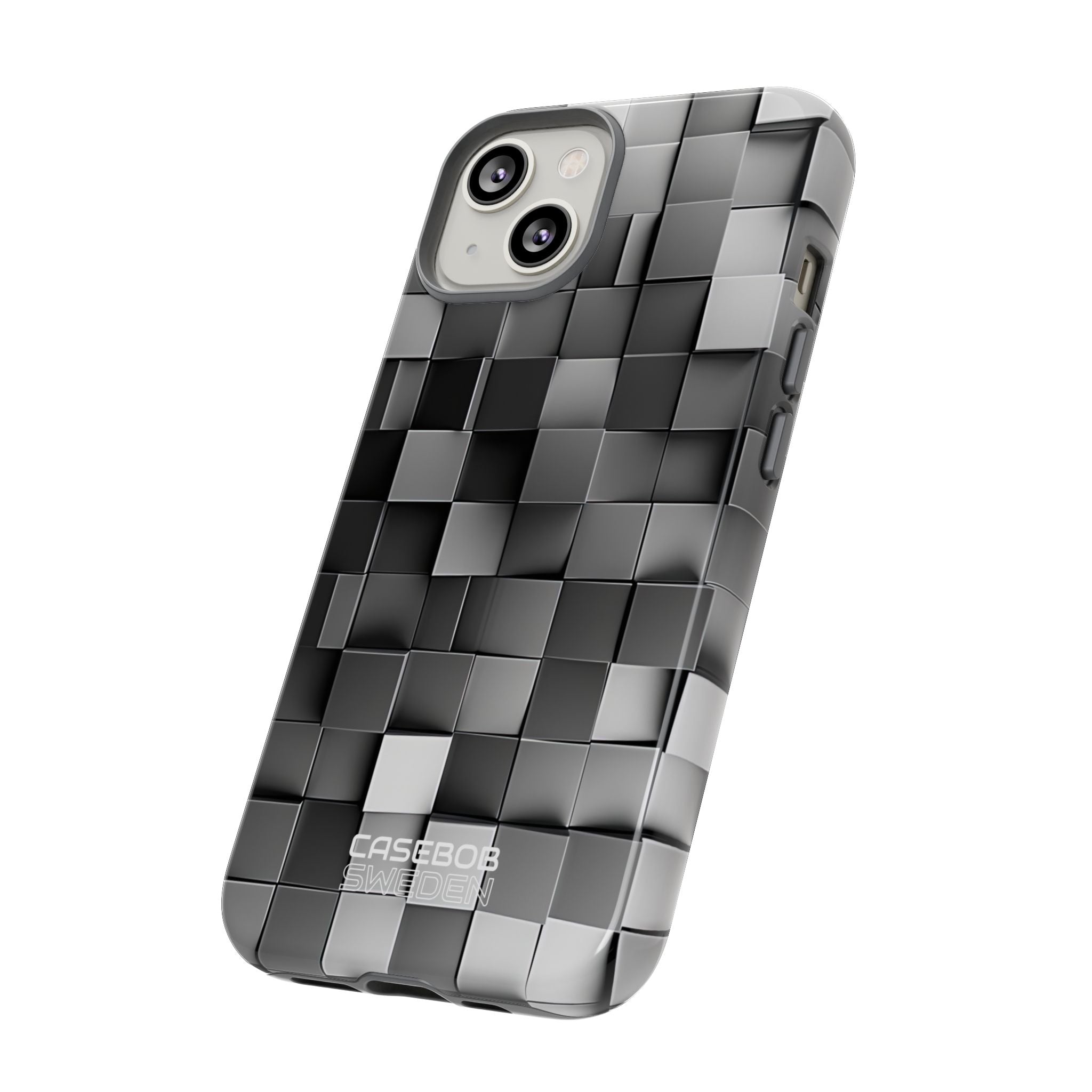 Monochrome Cube Depth iPhone 14 - Tough