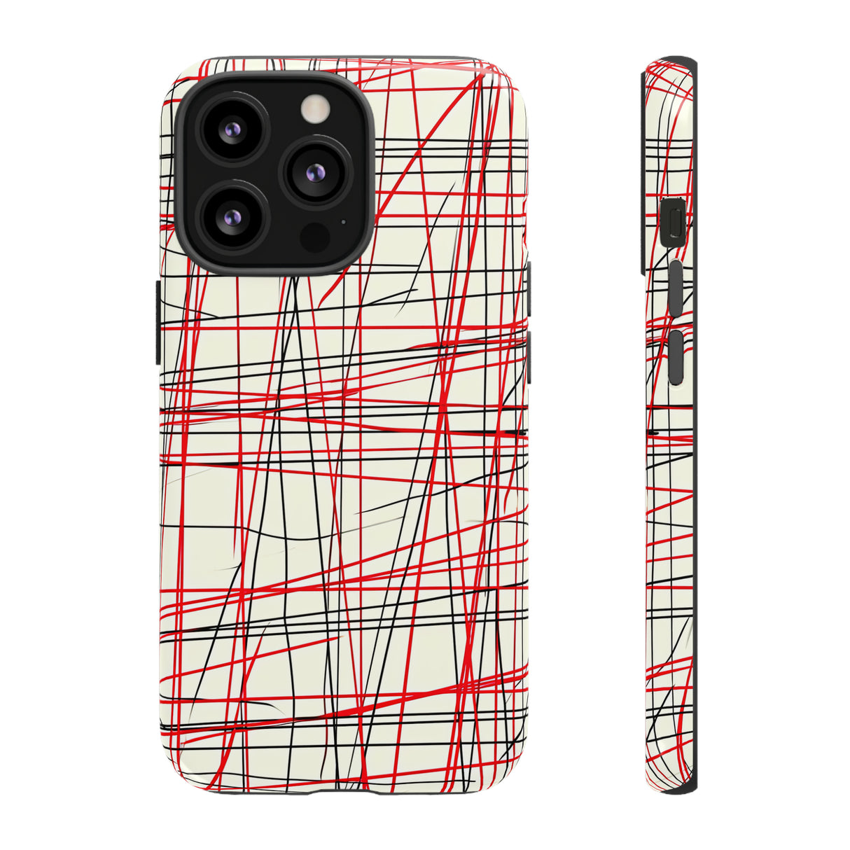 Red Line Minimalist - Protective Phone Case