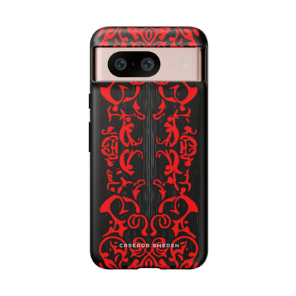 Gothic Crimson Symmetry Google Pixel 8 - Tough Phone Case