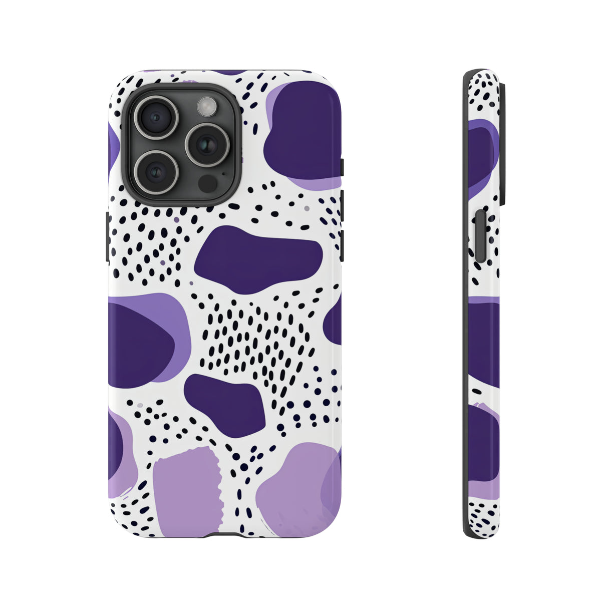 Purple Dots Elegance Case - Protective Phone Case