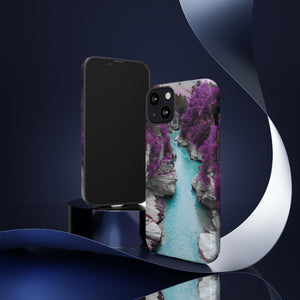 Purple Pine Forest - Protective Phone Case