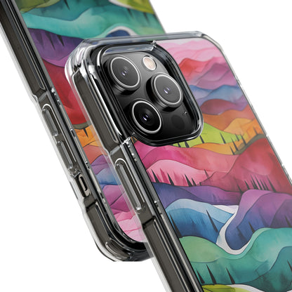 Whimsical Colorful Valleys iPhone Case - Impact