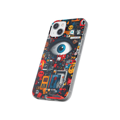 Digital Eye Blue iPhone 14 Case - Soft