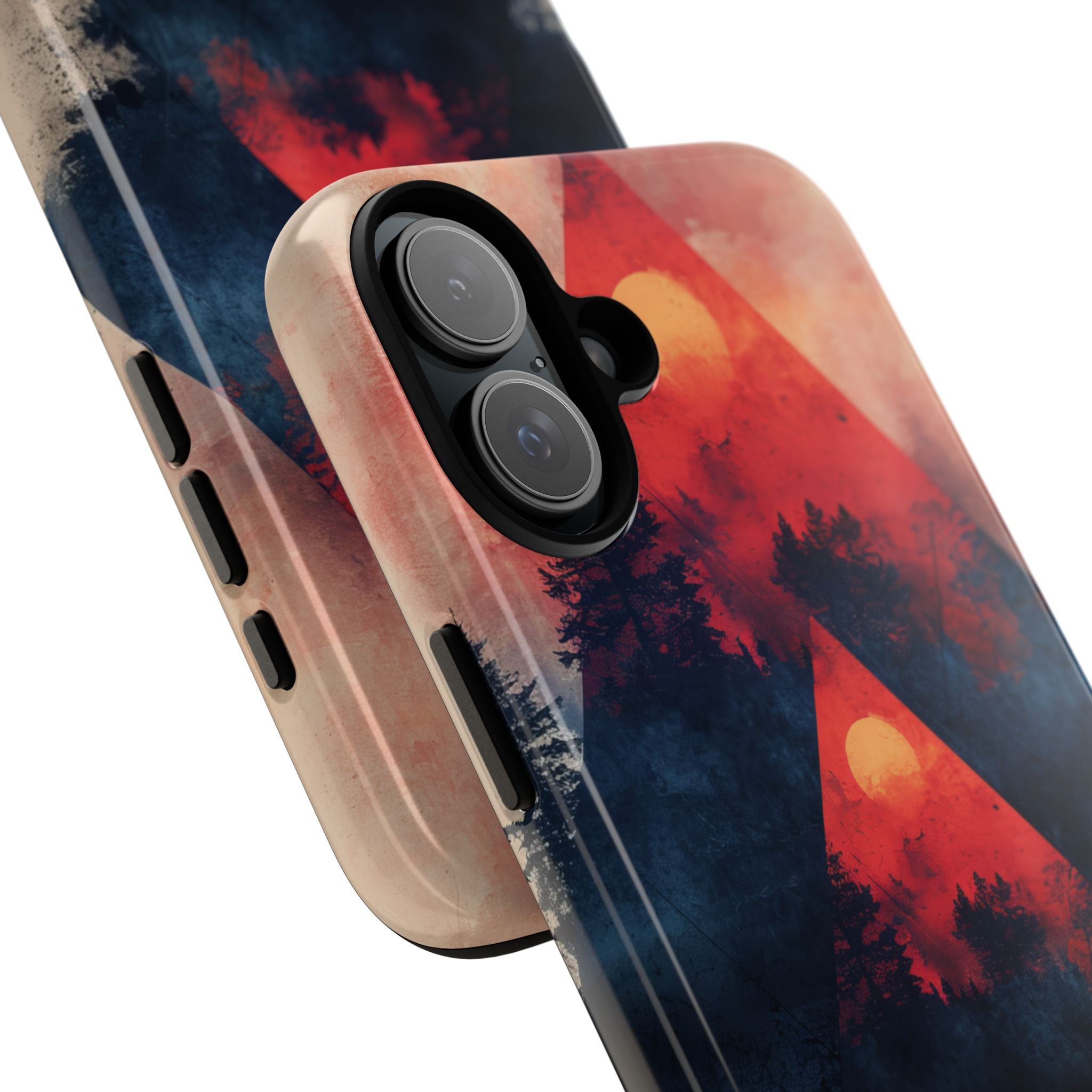 Red Sky Serenity - Tough iPhone 16 Phone Case