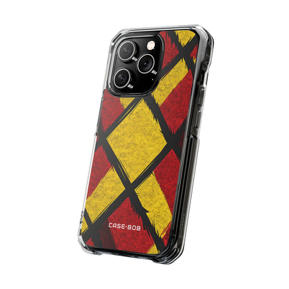 Cracked Diamond Grid iPhone 14 Pro Case - Impact