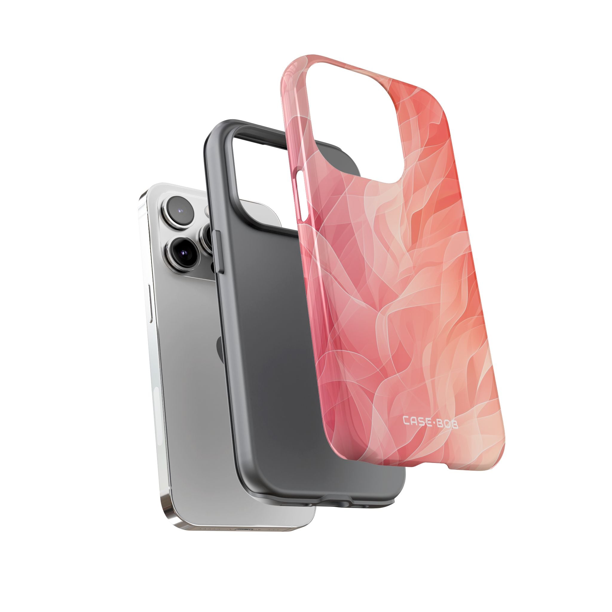 Peach Wave Drift iPhone 14 Pro Case - Tough