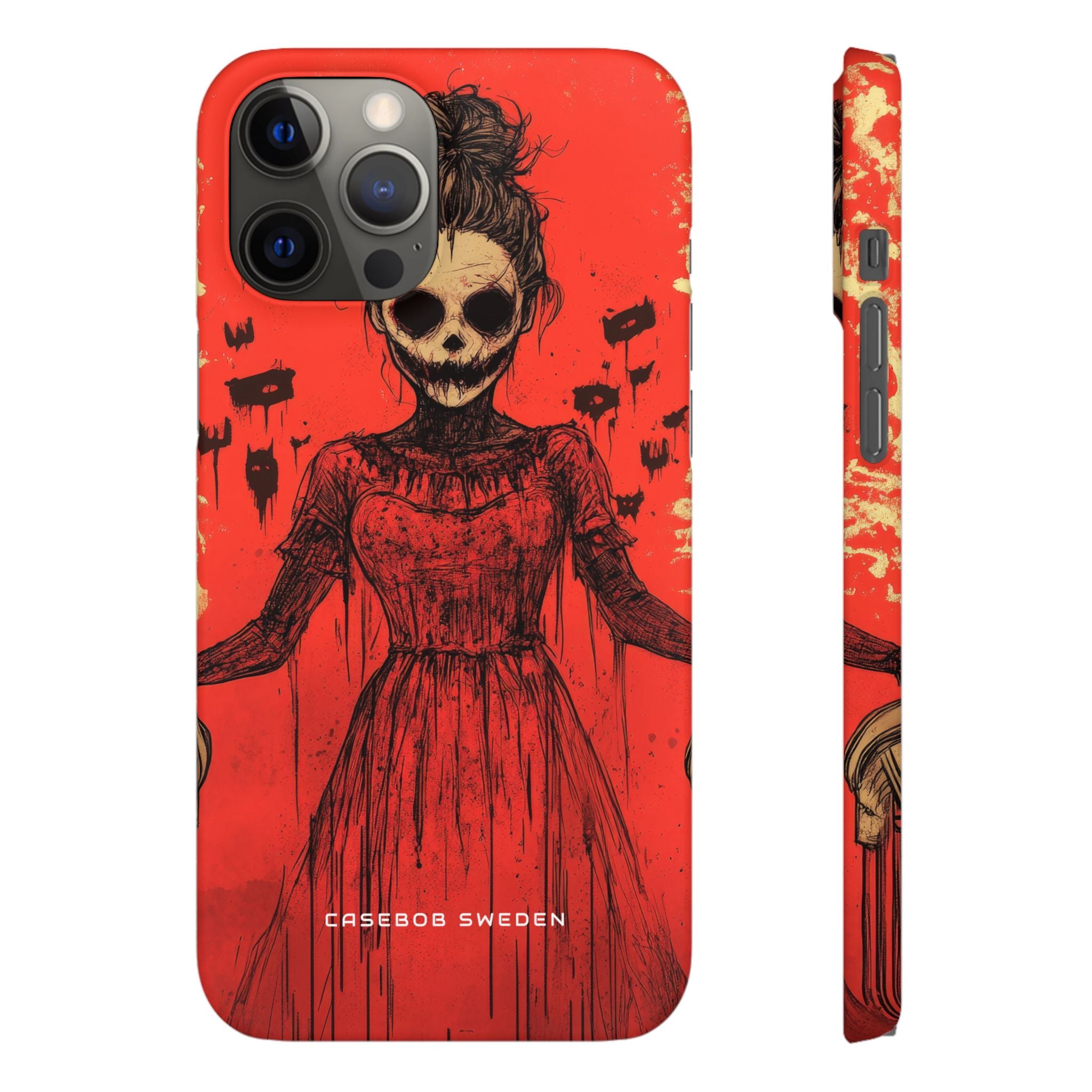 Haunting Scarlet Descent iPhone 12 - Slim Phone Case