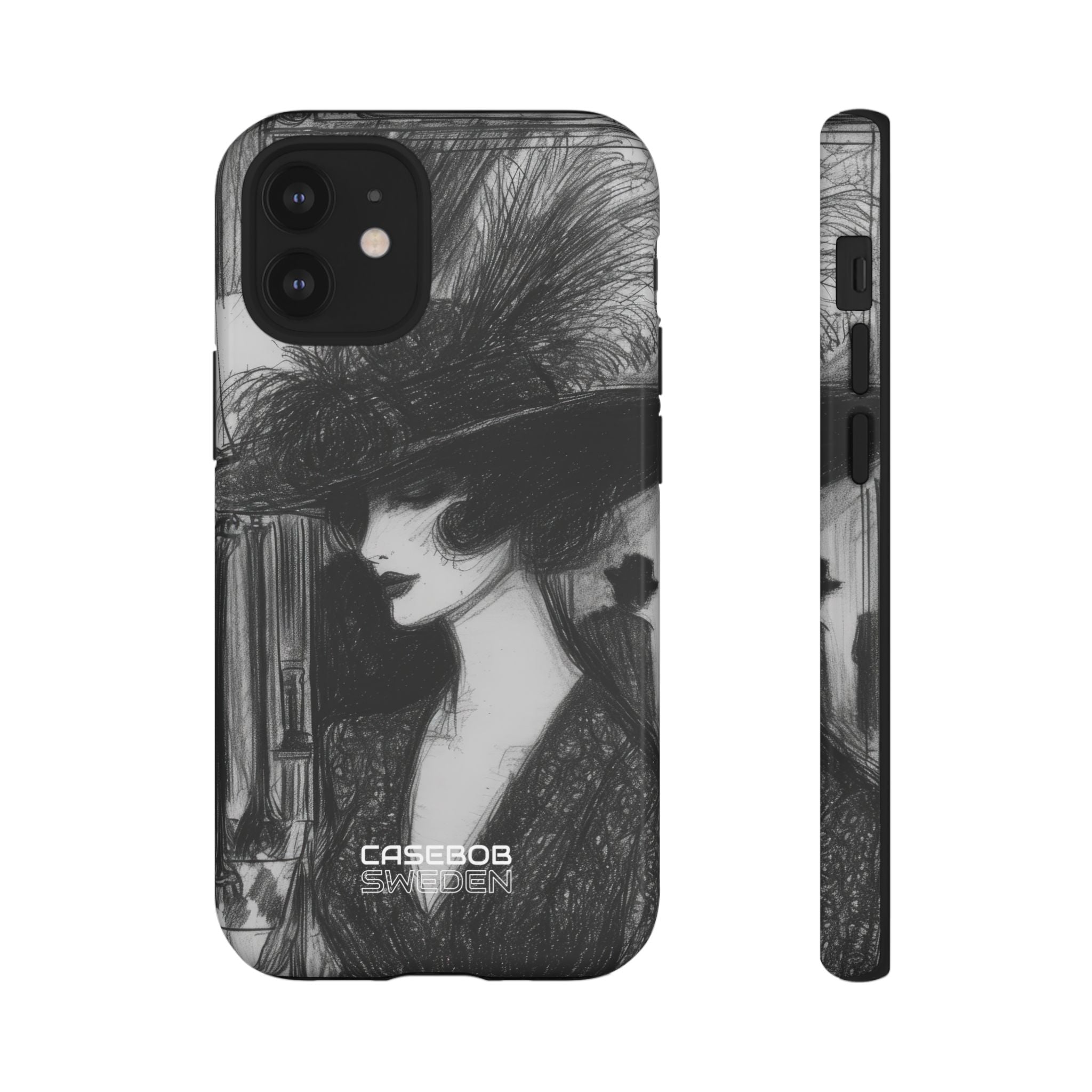 Vintage Feather Elegance iPhone 12 - Tough