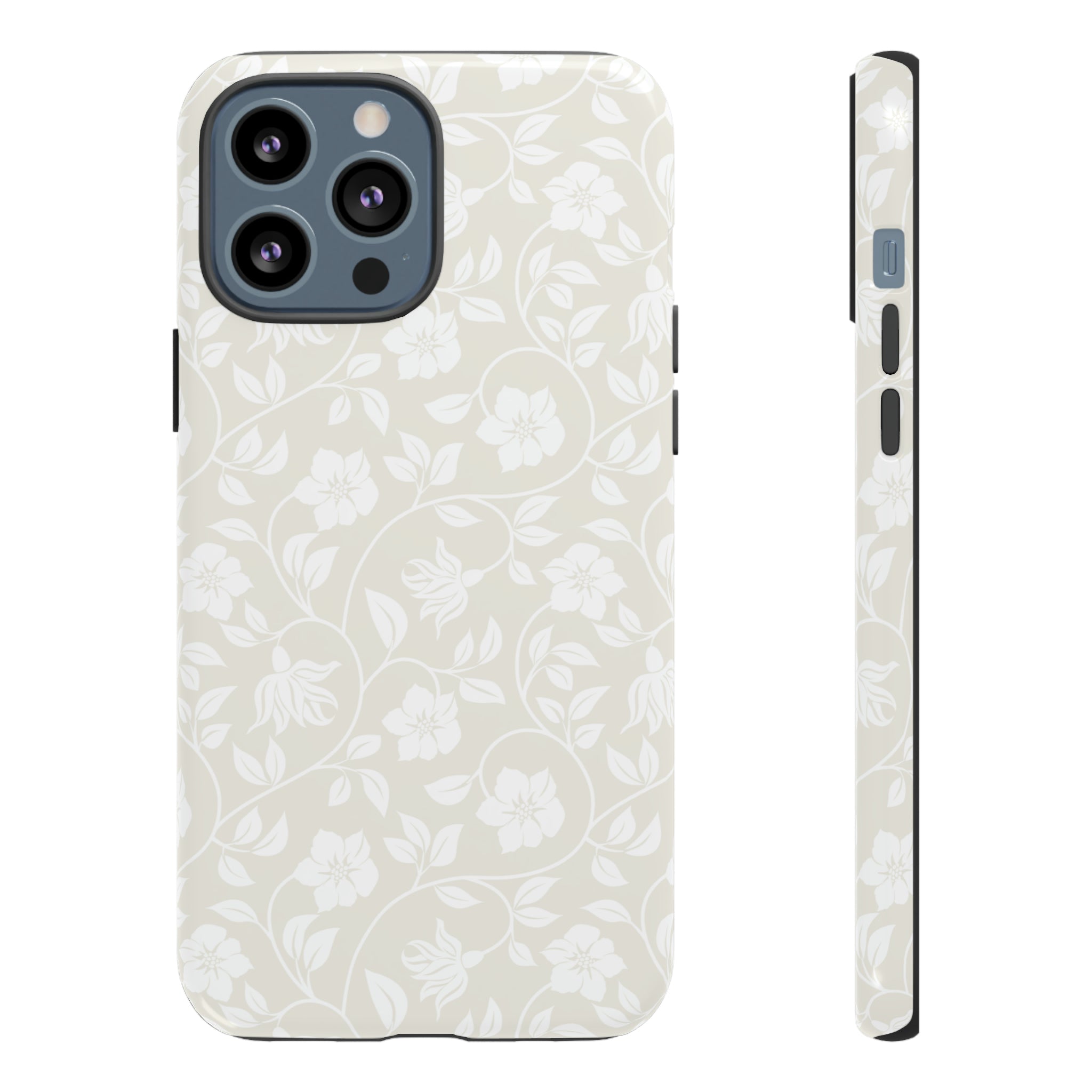 Light Color Floral iPhone case - Protective Phone Case