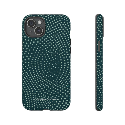 Teal Rippleflow iPhone 15 - Tough Phone Case