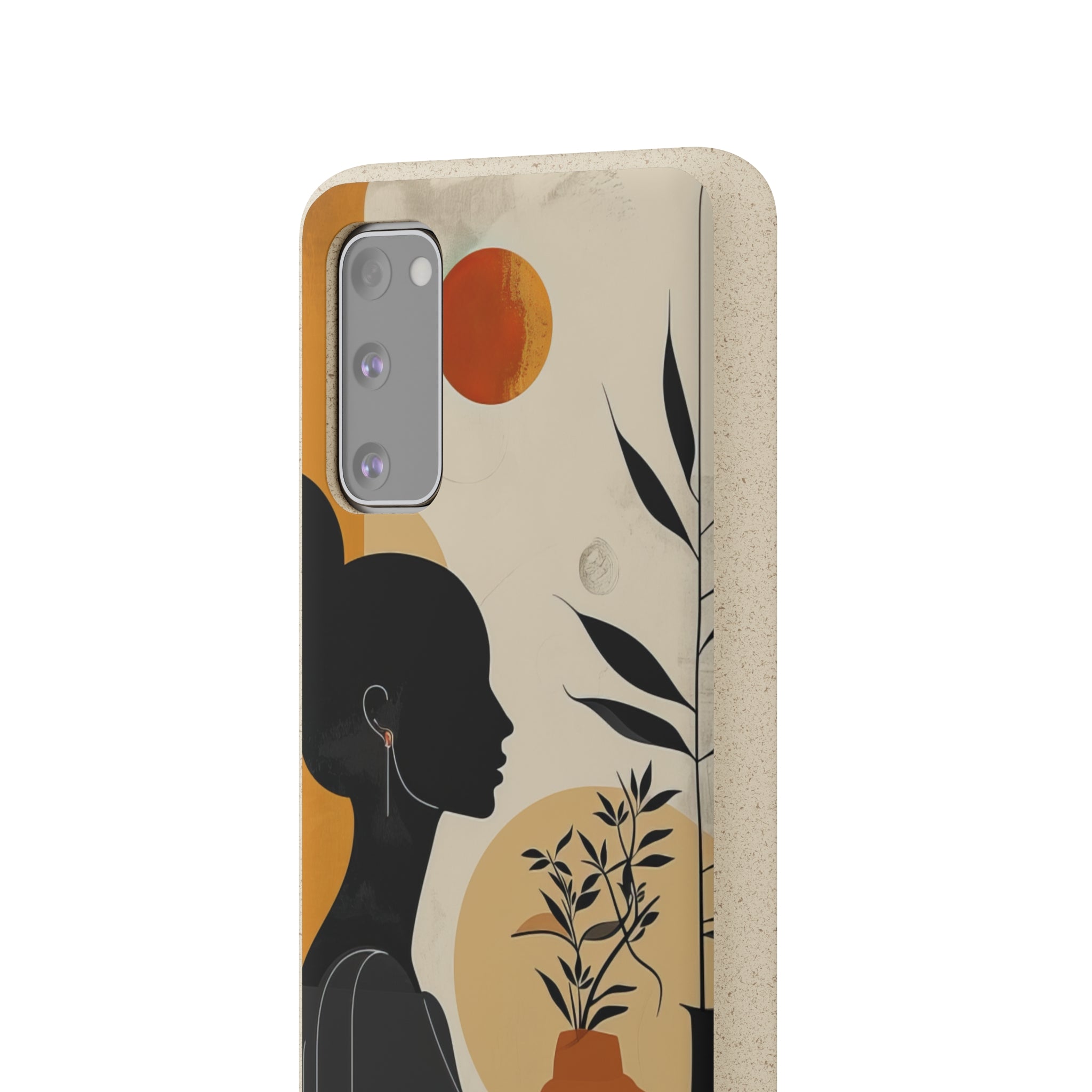 Modern Silhouette Tranquility | Biodegradable Phone Case