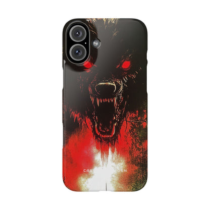 Bloodmoon Wolf's Lament iPhone 16 - Slim Phone Case