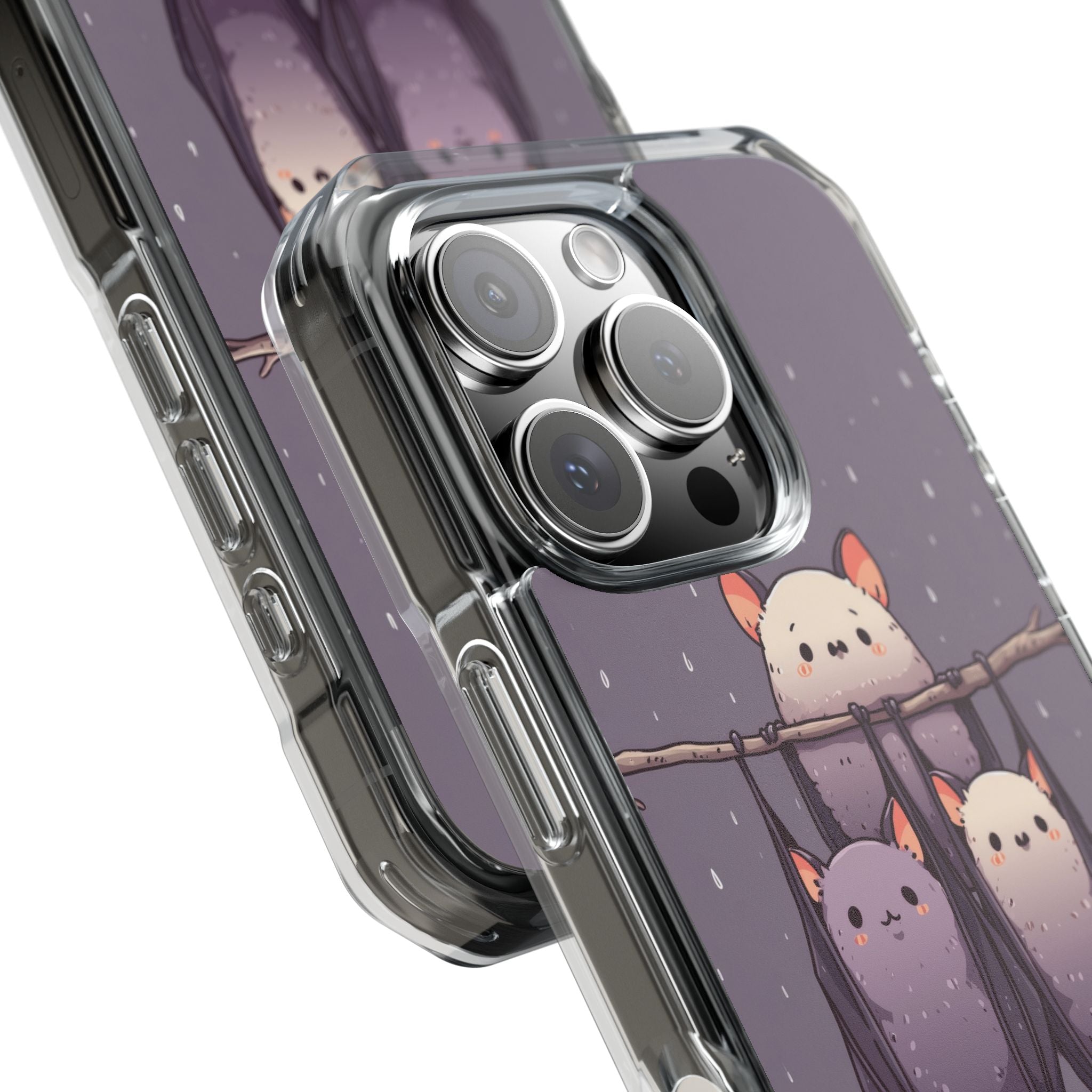 Bats Hang Playfully iPhone Case - Impact