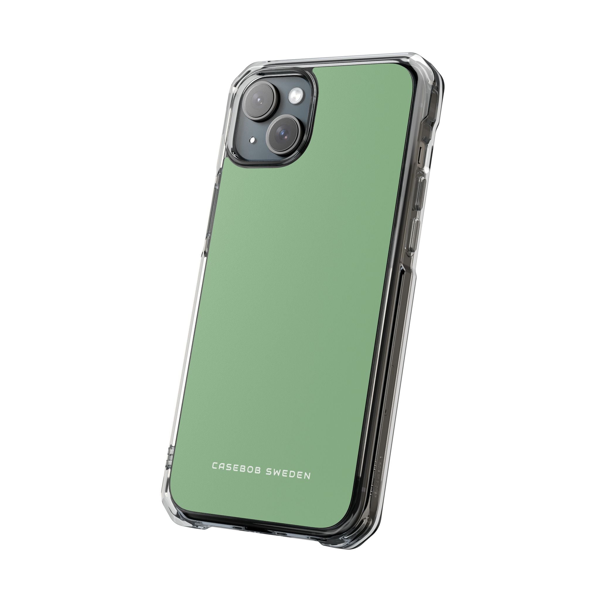 Dark Sea Green iPhone 15 - Clear Impact Phone Case