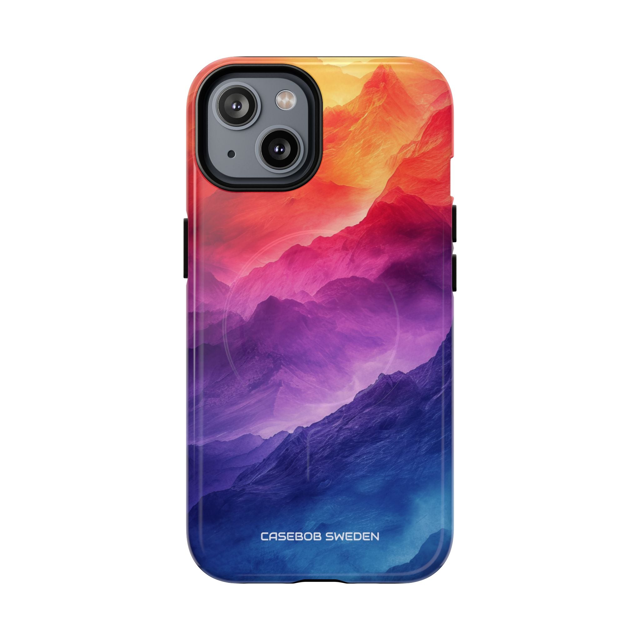 Purple Orange Mountains - Tough + MagSafe® iPhone 14 Phone Case