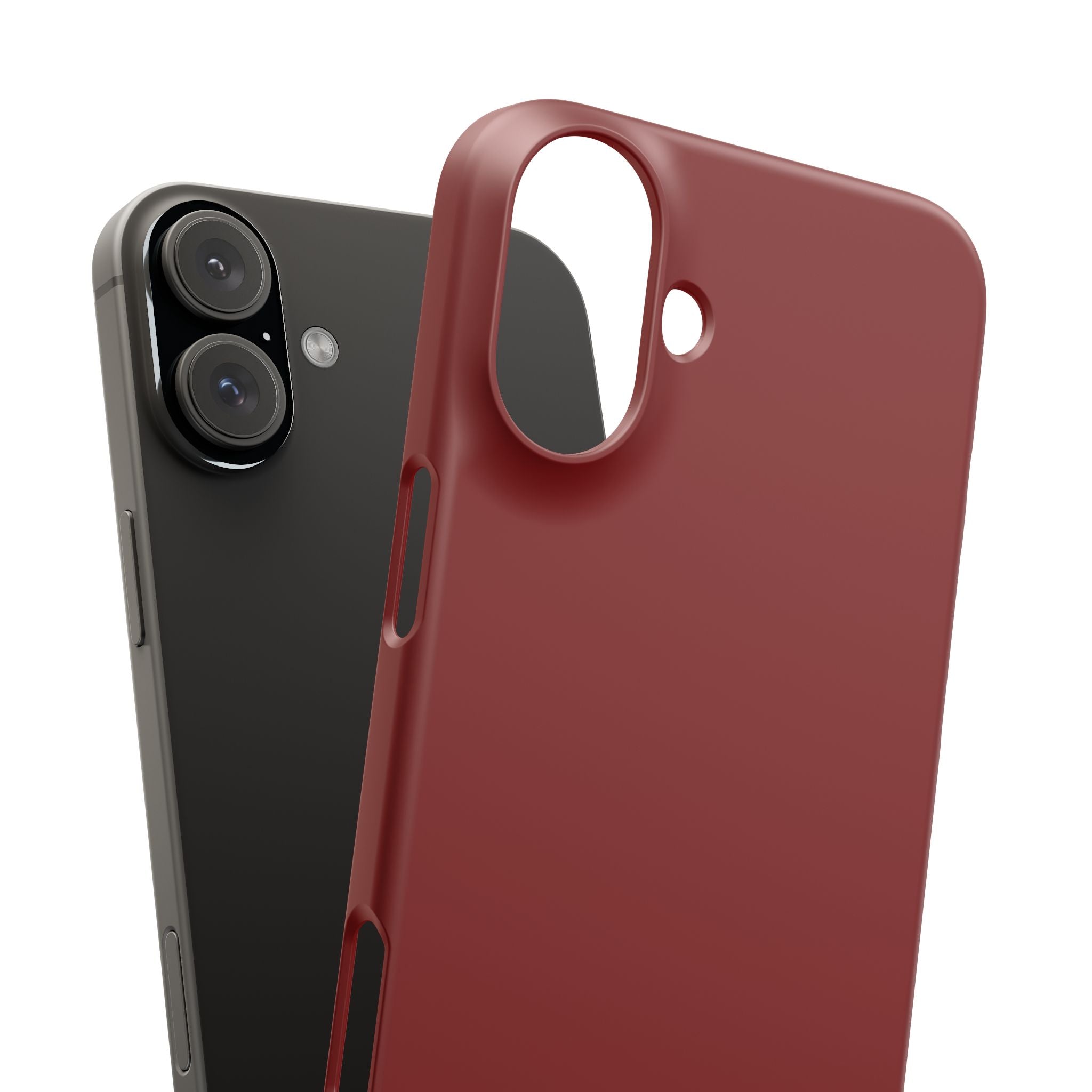 Dark Red iPhone 16 - Slim Phone Case