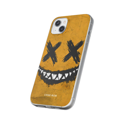 Jagged Smile Yellow iPhone 14 Plus Case - Soft
