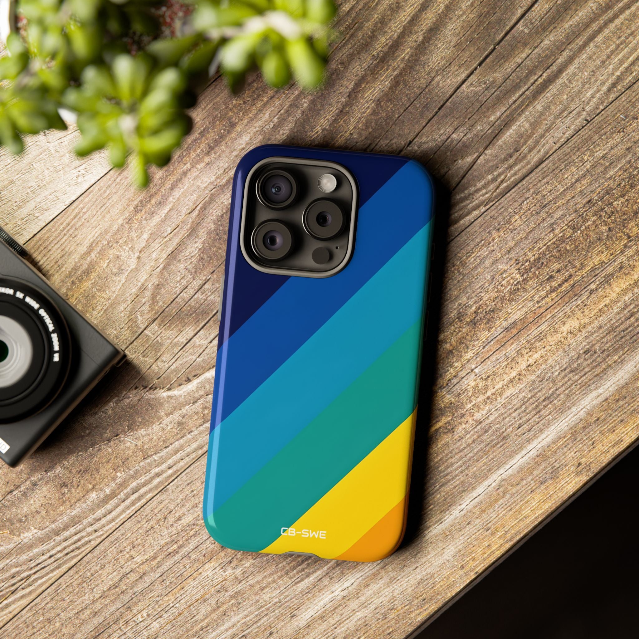 Diagonal Color Spectrum - iPhone Case