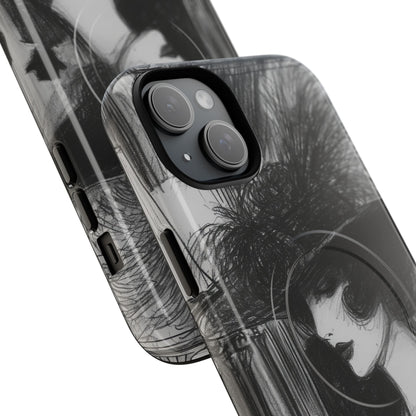 Timeless Elegance in Monochrome iPhone 15 | Tough+ Phone Case