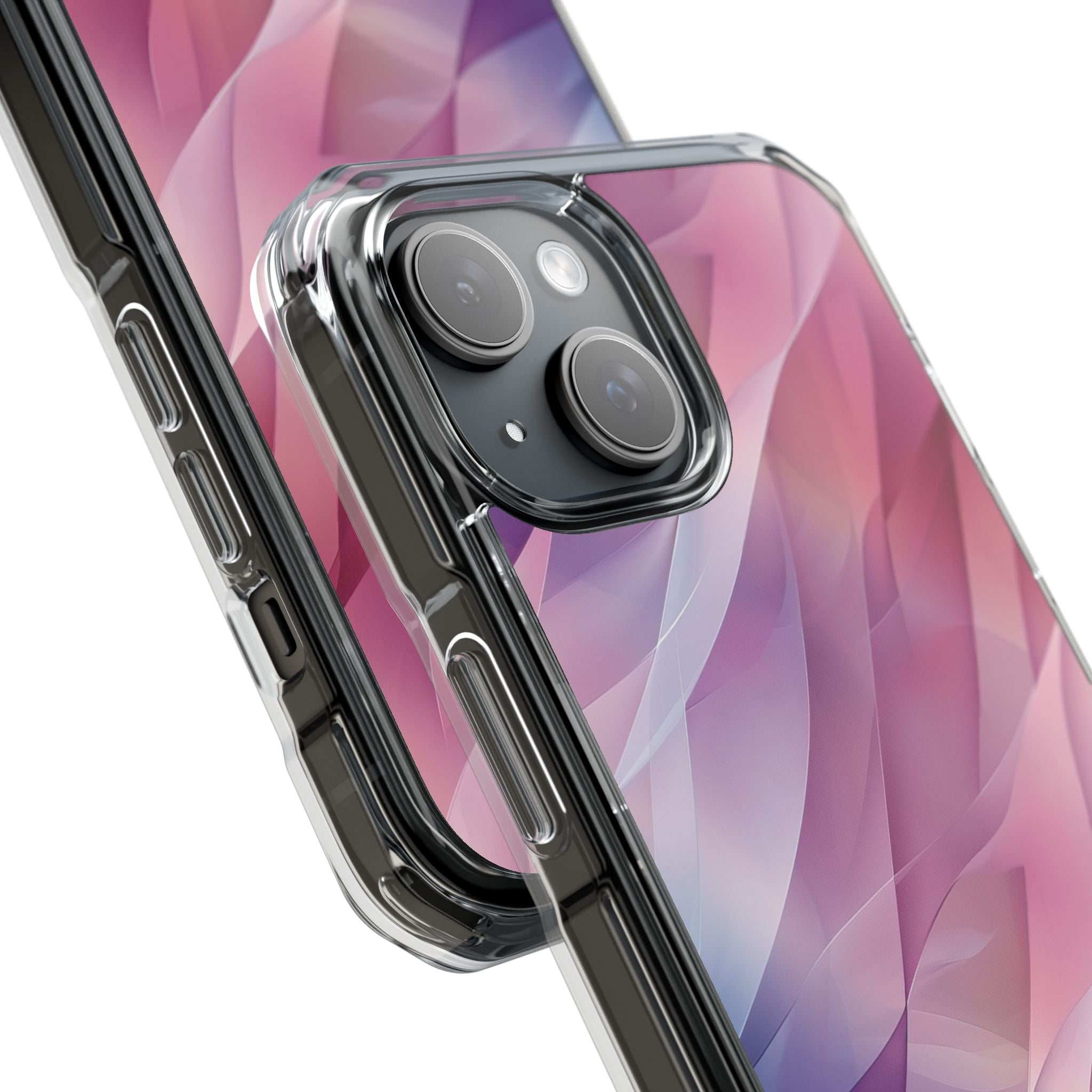 Pink Wave Cascade iPhone 15 Case - Impact