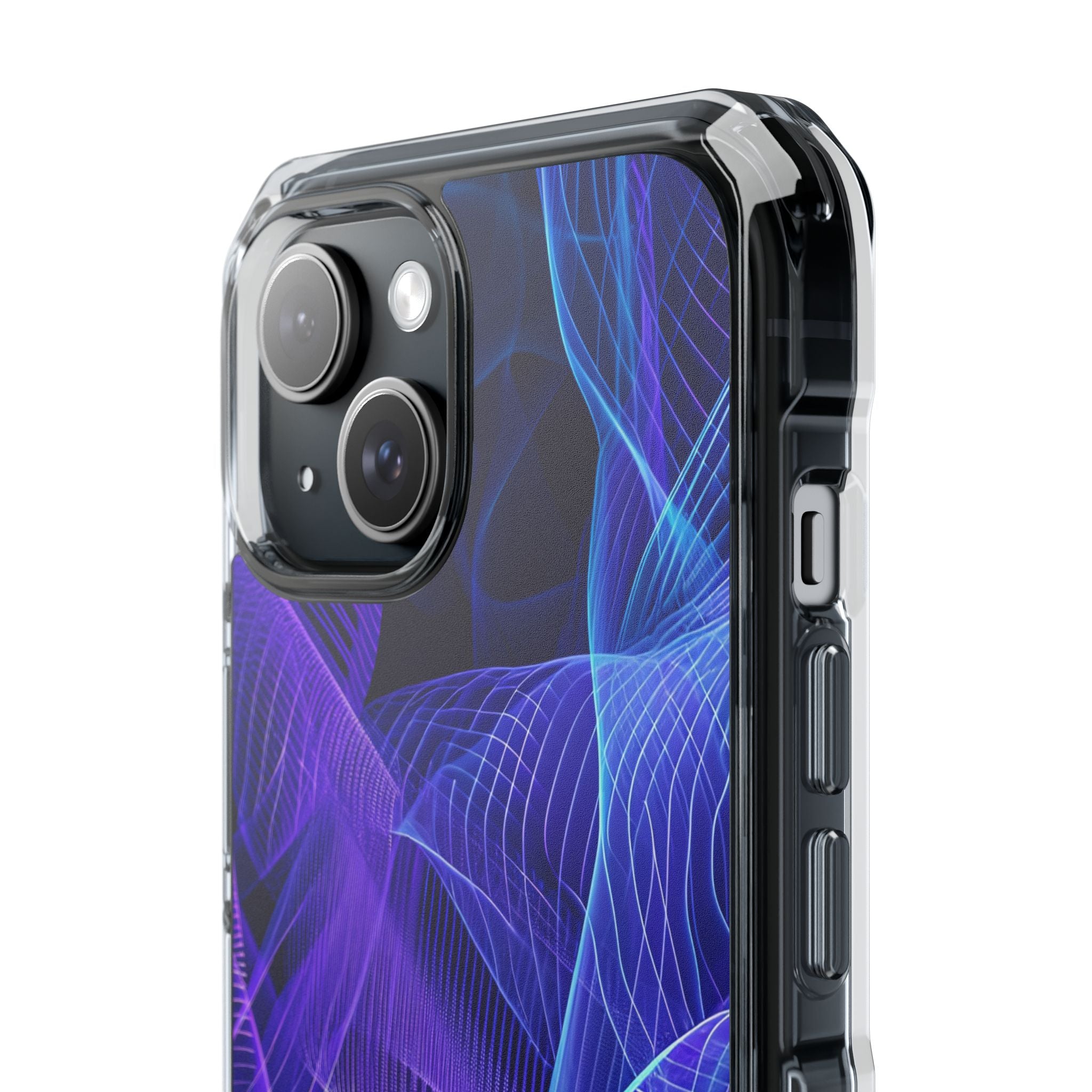 Gradient Flowscape iPhone 15 - Clear Impact Phone Case